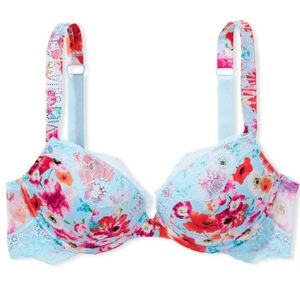 Floral Lace Victoria's Secret Push-up Bra